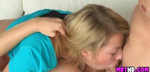  Blonde mother and daughter tag team the cock 04